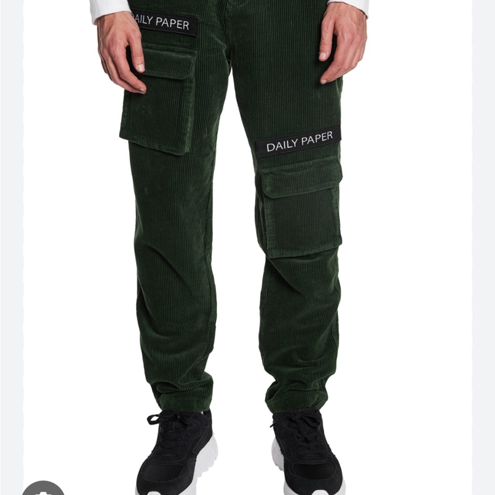 Daily Paper Men's Green Cargo Pants